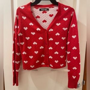 Y2K Punkyfish cardigan - UK brand, OS - Be My Valentine!